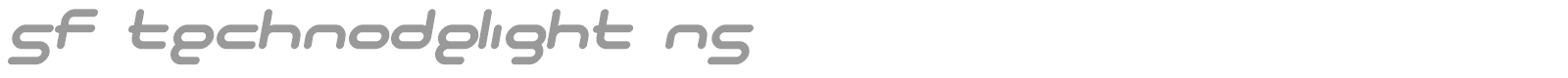 SF Technodelight font preview